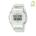 ベビージー スケルトン デジタル 腕時計 レディース ベビーG ホワイト スケルトン BABY-G BGD-565US-7JF 10,0 2023年10月 bgd565 casio gショック レディース ベーシック モデル クリアホワイト 白 かわいい キュート ファッション スクエアデザイン