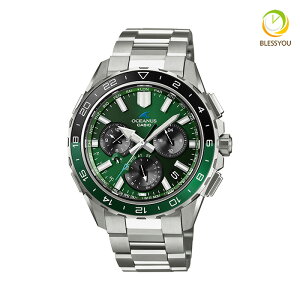 �J�V�I �I�V�A�i�X OCW-P3000-3AJF 200.0 2026�N10�� �����Y �r���v CASIO OCEANUS CACHALOT �J�V���� �d�g�\�[���[ Bluetooth �`�^�� ���[���h�^�C�� �Z���~�b�N�x�[�� �O���[�� ���{��