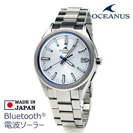 casio オシアナス 腕時計 メンズ 電波ソーラー モバイルリンク 3針 時計 日本製 OCW-T200S-7AJF