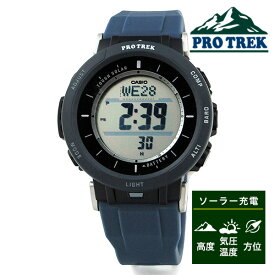 カシオ 腕時計 CASIO PROTREK タフソーラー トリプルセンサー PRG-30-2JF 28,0 ブルー メンズウォッチ 小型軽量 ソーラー充電 2021年4月 トレッキング キャンパー 登山 キャンプ 釣り 女性にも使いやすいコンパクトサイズモデル