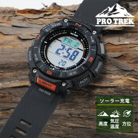 カシオ プロトレック デジタル タフソーラー 腕時計 メンズ CASIO PRO TREK 2022年8月 PRG-340-1JF 27,0 バイオマスプラスチック採用 方位、気圧/高度、温度計測 日の出/日の入り時刻表示 アウトドア 登山 ハイキング トレッキング 釣り