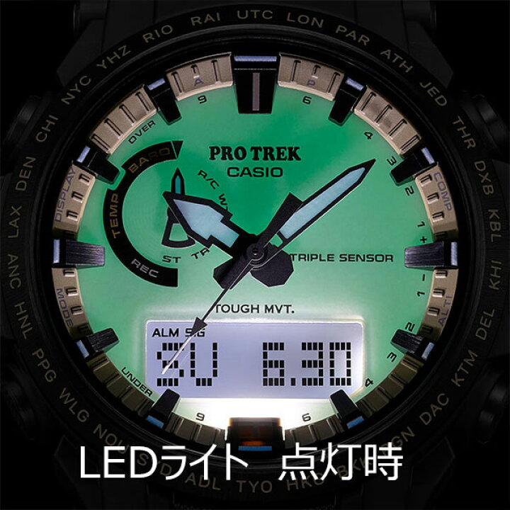 楽天市場】全面蓄光文字板 カシオ プロトレック CASIO PRO TREK 電波 