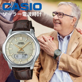 ちちの日 国内正規品 ソーラー電波時計 カシオ 腕時計 CASIO ウェーブセプター 電波ソーラー レザーバンド CASIO WVA-M630L-9AJF 20,0 父の日 プレゼント ギフト メーカー保証1年 父の日ギフト 父の日 プレゼント 実用的 家族に
