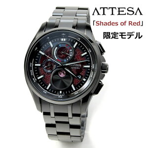 ���胂�f�� �V�`�Y�� �A�e�b�T CITIZEN ATTESA �\�[���[�d�g �r���v �G�R�h���C�u �����Y Shades of Red �u���b�N�`�^�� ���[���t�F�C�Y �_�[�N���b�h �ԐF ���� BY1005-73Z 180.0 2026�N2�� �d�g���v �\�[