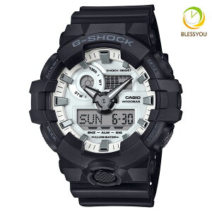 G-SHOCK gVbN rv Y CASIO JVI BLACK AND BRILLIANT WHITE GA-700WD-1AJF 18.0 2024N9