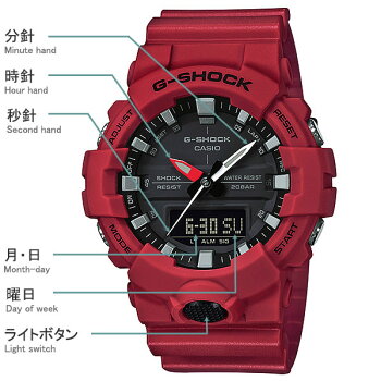 楽天市場 還暦祝 名入れ付 腕時計 赤いgショック メンズ 腕時計 カシオ G Shock Ga 800 4ajf 150 70 還暦 お祝い 赤色 60歳 誕生日 父 パパ 男性 上司 友人 名前入り プレゼント 贈り物 記念品 赤色 ペアウォッチ G Shock Blessyou