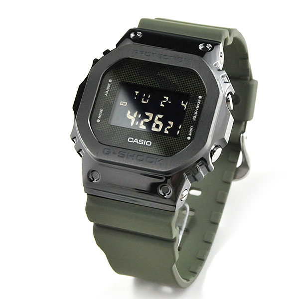 G-SHOCK Gショック 腕時計 メンズ CASIO カシオ メタルベゼル GM-5600B-3JF 24,0 モスグリーン カモフラージュ 迷彩柄  SS | BLESSYOU（ブレスユー）
