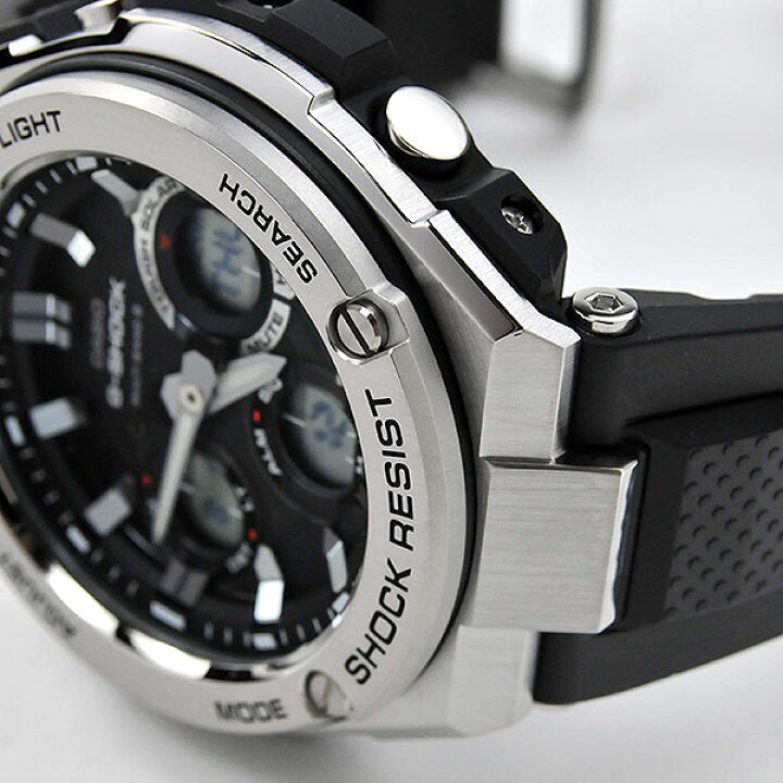 楽天市場】G-SHOCK 電波 ソーラー 電波時計 GST-W110-1AJF G-STEEL 