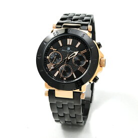 サルバトーレマーラ メンズ デイデイト 腕時計 SALVATORE MARRA sm22108-pgbk 35.0