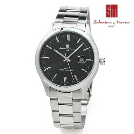 就職 入学 卒業 お祝い サルバトーレマーラ メンズ 腕時計 ブラック SALVATORE MARRA sm24107-ssbk 28.0 ブラック スタンダード ベーシック スタイリッシュ ファッション ウオッチ