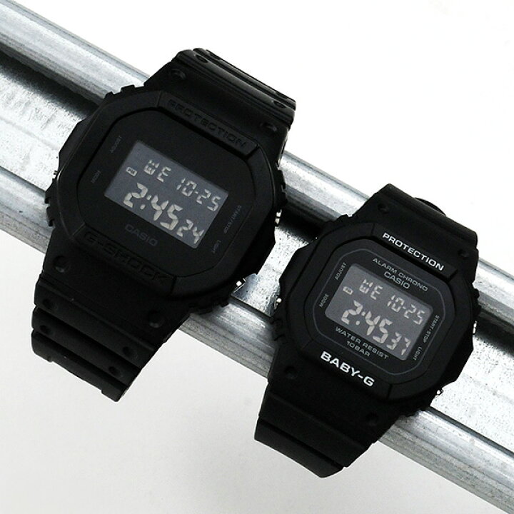 楽天市場】国内正規品 G-SHOCK オールブラック デジタル ペアウォッチ 