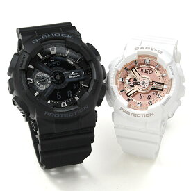 ペアウォッチ Gショック G－SHOCKペア BK&WHPK GA-110-1BJF × BA-110X-7A1JF (32,0) ジーショック ペア おそろい リンクコーデ 贈り物 プレゼント ギフト 人気 Gショック/ペアウォッチ/blessyou