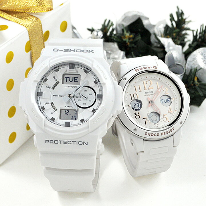 楽天市場 ペアウォッチ Gショック Gショック ベビーg G Shock Baby G Ga 150 7ajf Bga 150ef 7bjf 28 5 ホワイト 白 腕時計 ペア カップル ブランド ウォッチ Blessyou ブレスユー