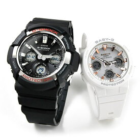 ペアウォッチ gショック g－shock 電波 ソーラー G-shock & Baby-G GAW-100-1AJF BGA-2500-7AJF (47,0) [腕時計 ペア カップル ブランド ウォッチ] gショック 電波 ソーラーペア