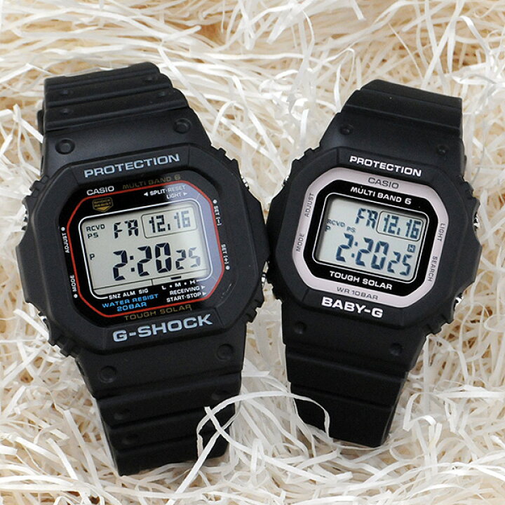 楽天市場】ペアウォッチ gショック g-shock 電波ソーラー baby-g 