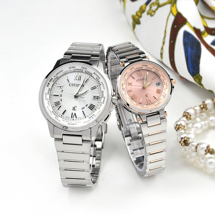 楽天市場】ふたりの絆 ペアウオッチ エコドライブ電波時計 XC シチズン  