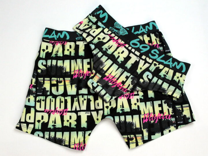 楽天市場】ペアルック ペアパンツ 「UTOPIA」 MICROFIBER BOXER 69slam 