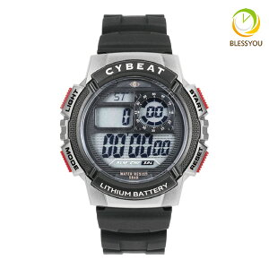 腕時計 デジタル ウォッチ 5気圧防水 サイビート デジタルウォッチ CD2C0007シリーズselect 0025 J-AXIS CYBEAT メンズ ジュニア デジタル時計 樹脂バンド アラーム ライト ストップウォッチ カレンダ