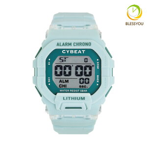 メンズ 腕時計 デジタル 手軽 安い 樹脂バンド 5気圧防水 カジュアル サイビート サンフレイム CYBEAT SUNFLAME CD2C0010-MI 2.5 佐川急便 配送 夏休み 塾