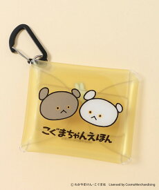 【メール便対応】こぐまちゃん しろくまちゃん グッズ カラビナポーチ 小物入れ 小さめ ミニ クリア 透明 絵本 キャラクター おしゃれ かわいい イヤホン ケース 大人 ギフト プレゼント オレンジ イエロー 黄 こぐまちゃんえほんクリアマルチSS ブルーブルーエ bleubleuet