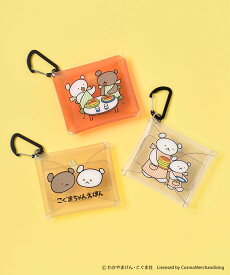 【メール便対応】こぐまちゃん しろくまちゃん グッズ カラビナポーチ 小物入れ 小さめ ミニ クリア 透明 絵本 キャラクター おしゃれ かわいい イヤホン ケース 大人 ギフト プレゼント オレンジ イエロー 黄 こぐまちゃんえほんクリアマルチSS ブルーブルーエ bleubleuet
