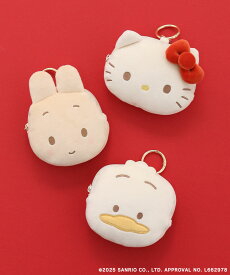 サンリオ Sanrio サンリオキャラクターズ グッズ ハローキティ マロンクリーム あひるのペックル カラビナポーチ ぬいぐるみ 小物入れ おしゃれ かわいい イヤホン ギフト プレゼント コラボ Bleu Bleuet×サンリオキャラクターズもちもち ポーチ ブルーブルーエ bleubleuet