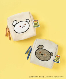 こぐまちゃん しろくまちゃん グッズ ミニポーチ ポーチ 小物入れ 携帯小物 カラビナ レディース おしゃれ かわいい 小さめ 絵本 キャラクター 雑貨 イヤホン ケース ギフト プレゼント ブルー 青 オレンジ こぐま社 こぐまちゃんえほんミニポーチ ブルーブルーエ bleubleuet