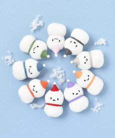 セール キーホルダー ぬいぐるみ スノーマン 雪だるま グッズ セット 人形 マスコット チャーム かわいい お揃い ギフト プレゼント 赤 白 青 黒 オレンジ 緑 紫 黄色 ピンク なかよしころりんゆきだるまチャーム ブルーブルーエ bleubleuet