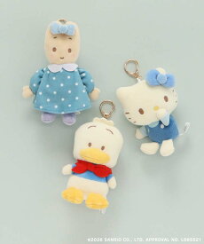 サンリオ Sanrio グッズ ハローキティ マロンクリーム あひるのペックル キーホルダー ぬいぐるみ チャーム マスコット 人形 かわいい ギフト プレゼント コラボ Bleu Bleuet×サンリオキャラクターズマスコットチャーム ブルーブルーエ bleubleuet