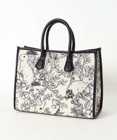 【送料無料対象商品】トートバッグ ショルダー レディース 2way A4 大容量 収納 ポケット おしゃれ ゴブラン織り うさぎ 花 植物 柄 プレゼント ブラック 黒 グリーン 緑 ブラウン 茶 ゴブランA4 2wayトート 通勤 通学 お出かけ 旅行 デート 出張 ブルーブルーエ bleubleuet