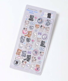 【メール便対応】シール ぷっくり ぽこぽこ 立体 ドロップ 犬 いぬ シュナウザー プードル 柴犬 パグ チャウチャウ ビション シーズー くま ウサギ ねこ グッズ おしゃれ かわいい シール帳 交換 子供 大人 ギフト プレゼント POCHA-ANIシール ブルーブルーエ bleubleuet