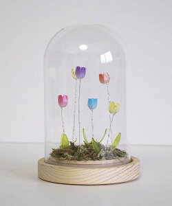 ライト LED 間接照明 フラワー 造花 植物 光る インテリア 置物 装飾 おしゃれ かわいい 癒し グッズ ナイトライト 電池式 ギフト プレゼント ピンク オレンジ パープル ミックス LUMOチューリ