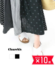 【4/27 9:59までポイント10倍】(A-2)(チャーチ Church's) プレステージカーフ レザークロスサンダル RHONDA・RHONDA-4082101(レディース)