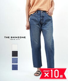 【P10倍＋25日限定クーポン対象】ザ シンゾーン パンツ デニム THE SHINZONE コットン 9分丈 デニムパンツ ジーンズ ジェネラルジーンズ GENERAL JEANS ホワイト ブラック ブルー インディゴ S M L XL XXL XXXL・18SMSPA65-4432401(レディース)