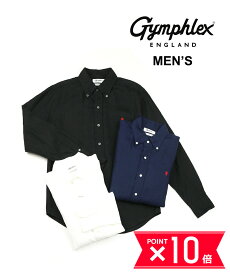 【P10倍＋25日限定クーポン対象】ジムフレックス Gymphlex シャツ メンズ 長袖 ボタンダウン M L 薄手 春夏 定番・J-0643SLS-0322301(メンズ)(JP)(クーポン対象外)