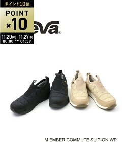 yubNtCf[ԃ|Cg10{zeo Teva Y SVΉ LeBO Xb|V[Y Xj[J[ Go[ R~[g Xb| EH[^[v[t M EMBER COMMUTE SLIP-ON WP
