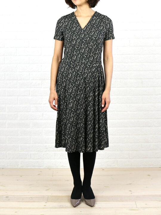 楽天市場 50 Off スリードッツ Three Dots レーヨン 半袖 カシュクール ワンピース Np5352y レディース Last 1 Etre Par Bleu Comme Bleu