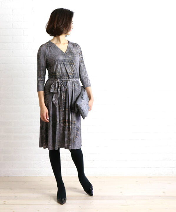 楽天市場 Offクーポン発行中 スリードッツ Three Dots レーヨンポリウレタン カシュクールワンピース ラップドレス Na5426y レディース Last 1 スーパーsale Etre Par Bleu Comme Bleu