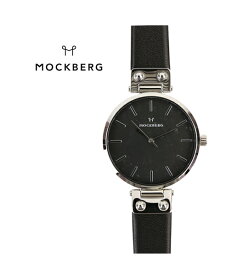 モックバーグ MOCKBERG レザーベルト ラウンド 腕時計 レディースウォッチ ASTRID BLACK 34mm outlet ・MO111-3171801(レディース)(1F-W)
