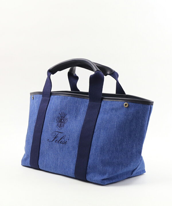 楽天市場】【ポイント2倍】フェリージ Felisi デニム×レザー トート  
