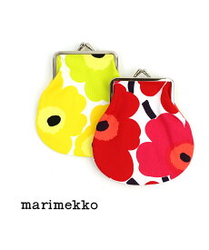 マリメッコ marimekko コットン ウニッコ柄 がま口 小物入れ ポーチ MINI UNIKKO PIENI KUKKARO・5263131534-0062301(メール便可能商品)[M便 4/5](レディース)