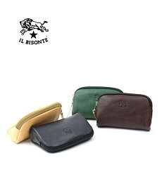 【LINEクーポン有】イルビゾンテ 正規品 IL BISONTE ポーチ レディース 小物入れ 本革 レザー 牛革 売れ筋アイテム ブラック ネイビー かわいい おしゃれ ギフト プレゼント ・54182304195-0062301(レディース)(1F)(クーポン対象外)