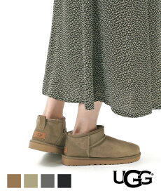 (アグ UGG)シープスキン ムートン ショートブーツ ムートンブーツ クラシックウルトラミニ W CLASSIC ULTRA MINI・1116109-2542102(レディース)(JP)