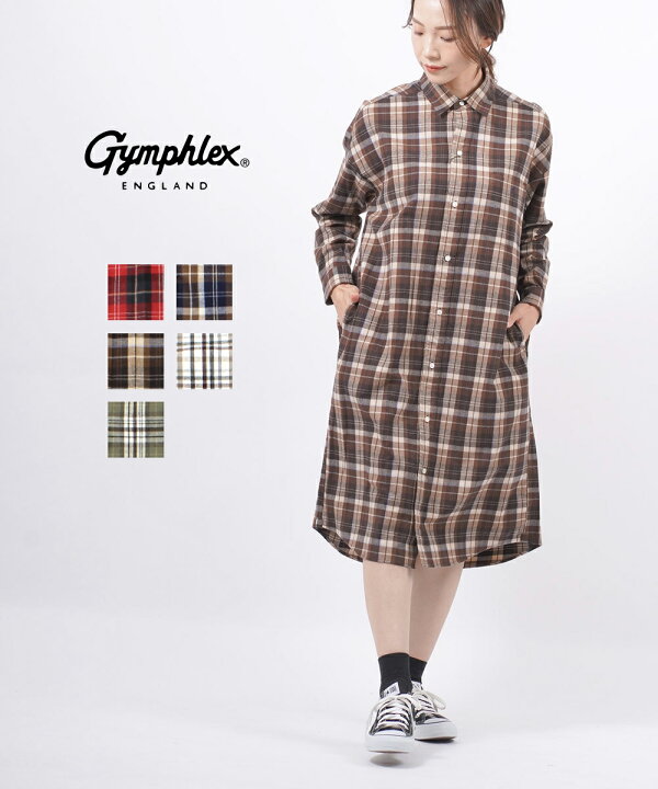楽天市場 ジムフレックス Gymphlex コットン ビエラ起毛チェック 長袖 シャツワンピース チェックワンピース J 1176vhc レディース Jp Last 1 Sold Etre Par Bleu Comme Bleu