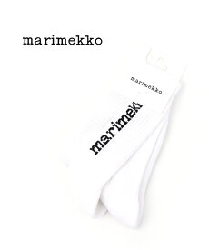 【20%OFF】【LINEクーポン有】マリメッコ marimekko ロゴ入り ソックス 靴下 AARNI SINGLE LOGO・52219190600-0062102(メール便可能商品)[M便 4/5](レディース)