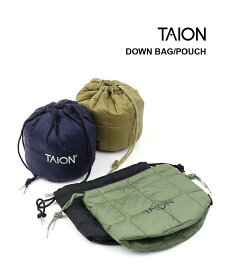【LINEクーポン有】タイオン TAION ドローストリング ダウンバッグ 巾着バッグ ポーチ・TAION-DST01-4662102(メンズ)(レディース)
