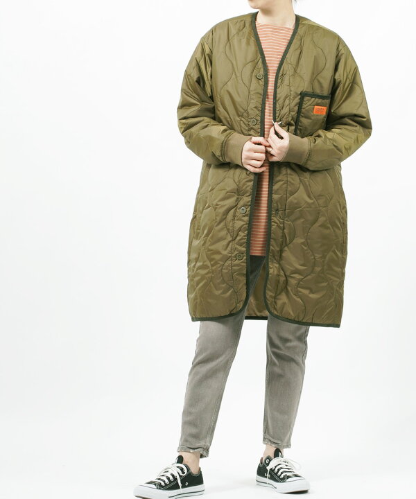 楽天市場 ユニバーサルオーバーオール Universal Overall キルト リップストップ Vネック キルティングコート ロングコート Quilt Coat キルトコート U メンズ レディース クーポン対象外 Etre Par Bleu Comme Bleu