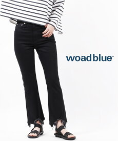 ウォードブルー woadblue コットンストレッチ ブラックデニム パンツ ジーンズ BOOTY DENIM・WB22107-3132201(レディース)