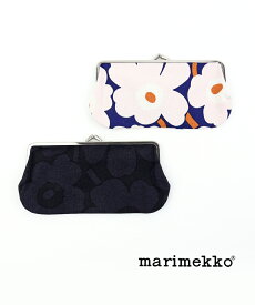 【5/18～20限定11%OFFクーポン対象】【LINEクーポン有】マリメッコ marimekko コットン ウニッコ柄 横長 がま口ポーチ メイクポーチ 小物入れ SILMALASI KUKKARO MINI UNIKKO・52223690995-0062201(メール便可能商品)[M便 1/5](レディース)