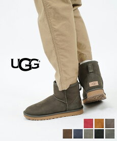 アグ UGG シープスキン アンクル丈 ムートンブーツ ショートブーツ クラシックミニ2 W CLASSIC MINI II・1016222-2542202(レディース)(sg)